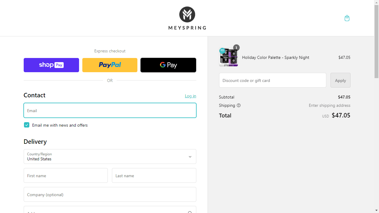 How to apply Meyspring coupon code